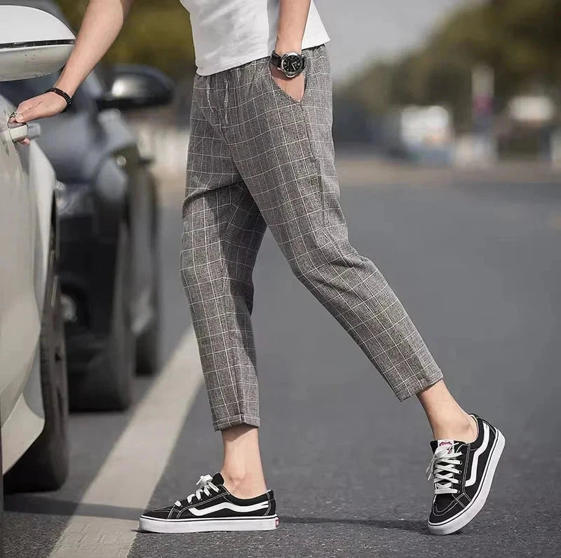 Calça Alfaiataria Masculino Paris Xadrez (Compre 1 Leve 2) TESTE 003 Loja Facilitez