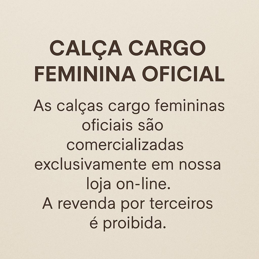 Calça Cargo Feminina Jeans CALÇA CARGO 001 Loja Facilitez