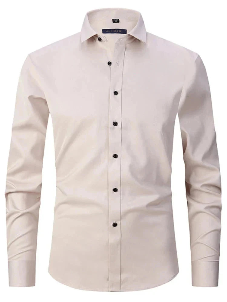 Camisa Social Masculina Elástica Slim Fit G3- Camisa social 02 Sr Aflha