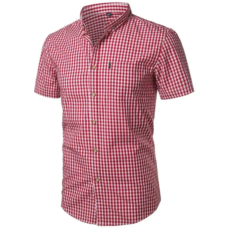 Camisa Social Masculina Manga Curta CAMISA001 G2 Sr Alpha