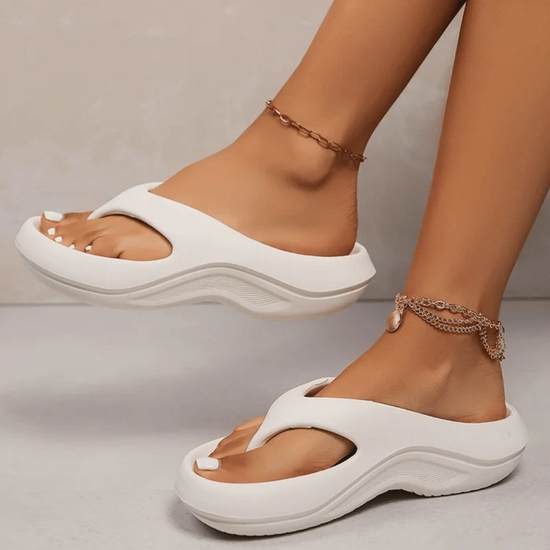 Chinelo Anatômico Feminino SANDÁLIA 001 Loja Facilitez Branco 34