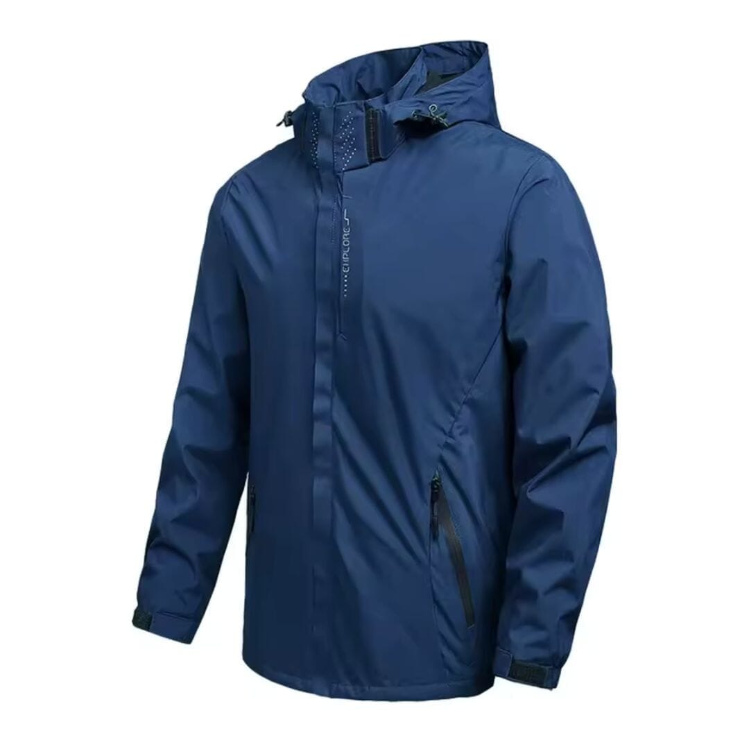 Jaqueta Corta Vento Motoqueiro Masculina REDE TESTE 001 Loja Facilitez Azul P