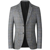Blazer Masculino Casual Slim Fit TERNO003 Sr Alpha Cinza P 