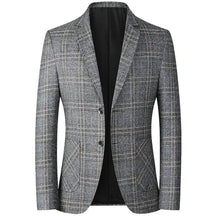 Blazer Masculino Casual Slim Fit TERNO003 Sr Alpha Cinza P 