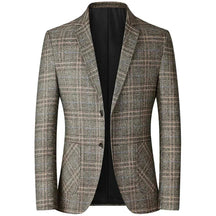 Blazer Masculino Casual Slim Fit TERNO003 Sr Alpha Marrom P 