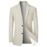 Blazer Masculino Esporte Fino TERNO002 G4 Sr Aflha Cáqui P 