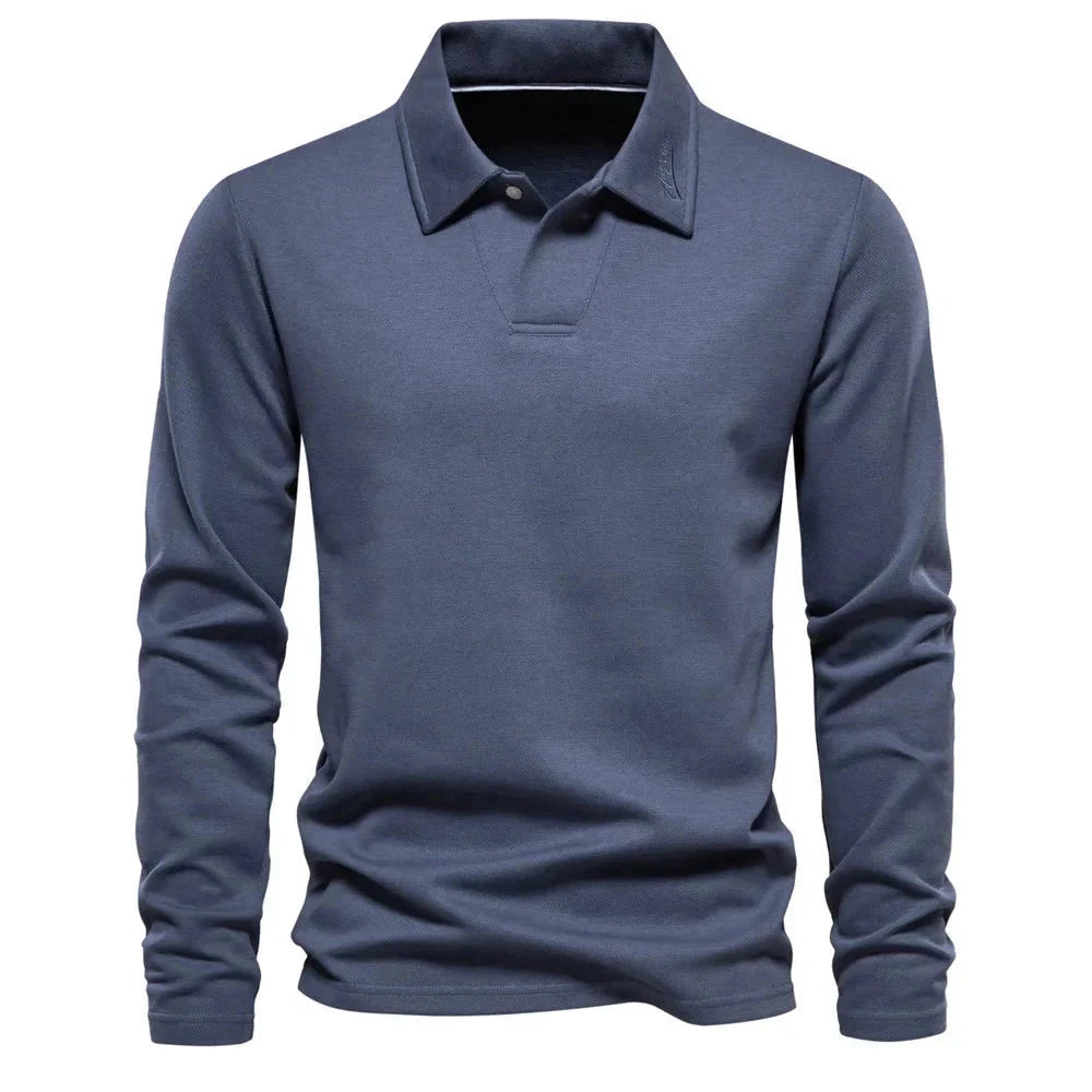 Blusa Polo Manga Comprida Masculino Monarca G1 - CASACO 09 Sr Alpha Azul P 60-70kg 