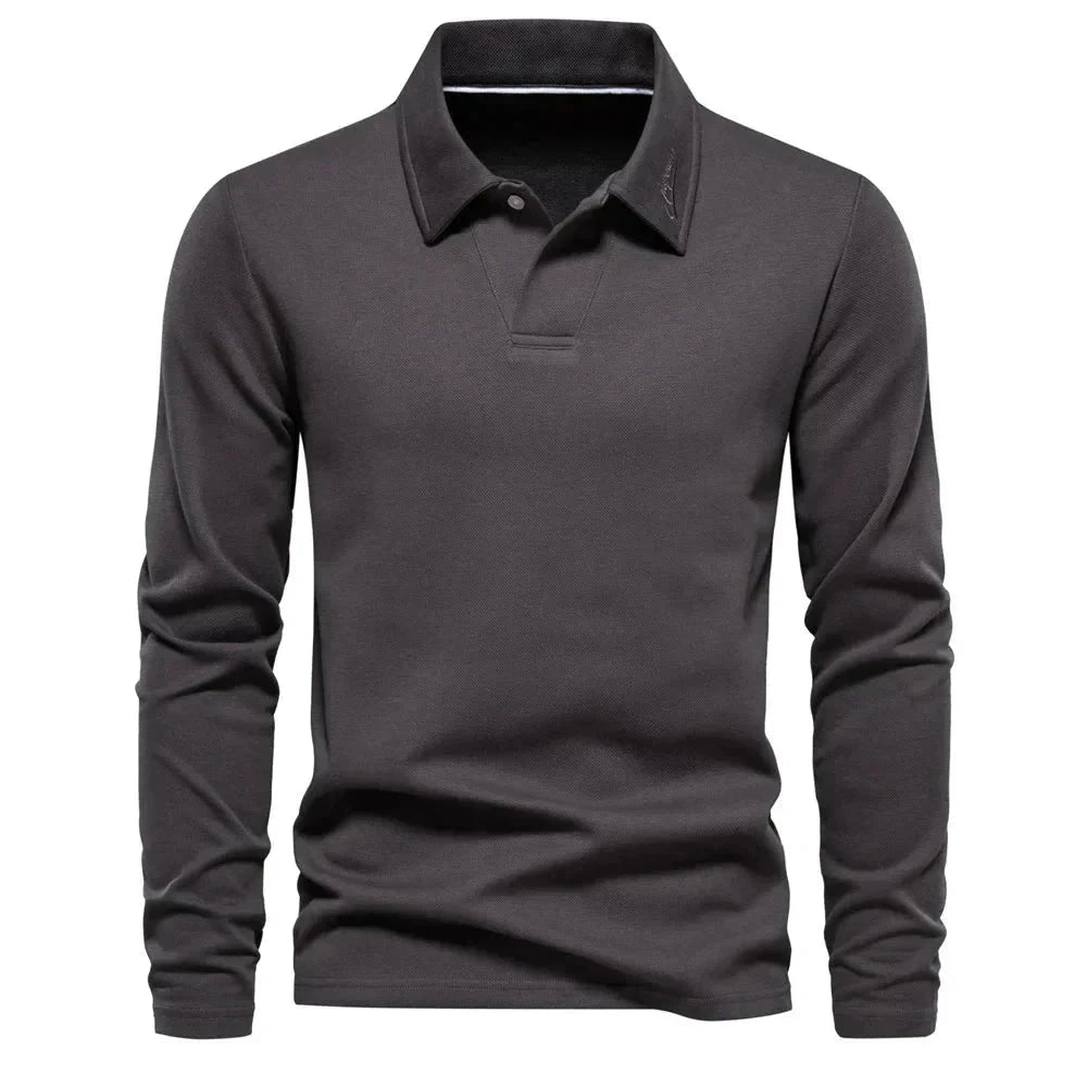 Blusa Polo Manga Comprida Masculino Monarca G1 - CASACO 09 Sr Alpha Cinza P 60-70kg 