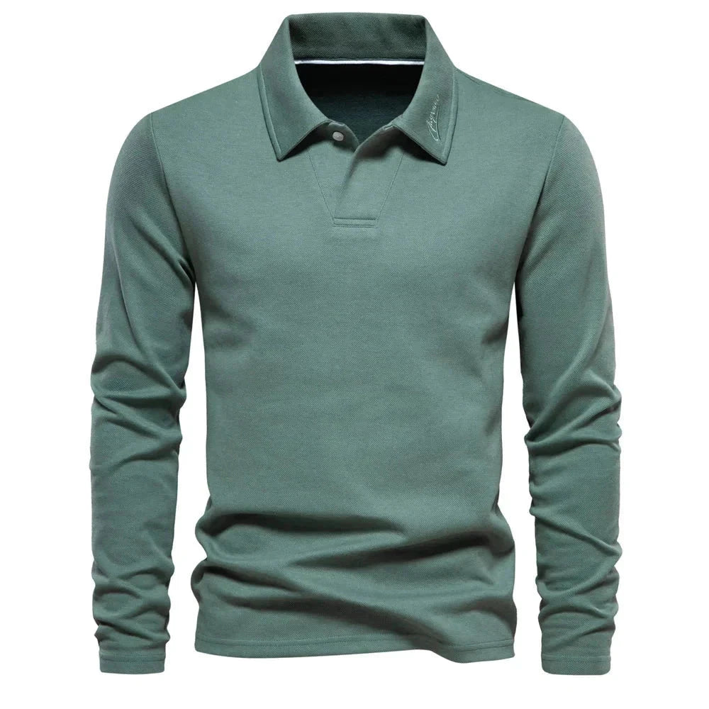 Blusa Polo Manga Comprida Masculino Monarca G1 - CASACO 09 Sr Alpha Verde P 60-70kg 