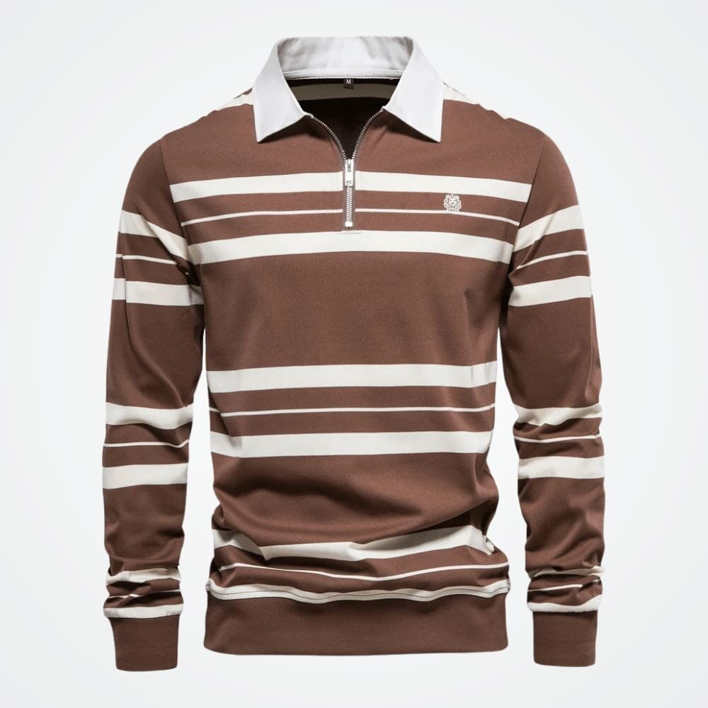 Blusa Polo Masculina Farm Alpha G1 - CASACO 03 Sr Alpha Marrom P 