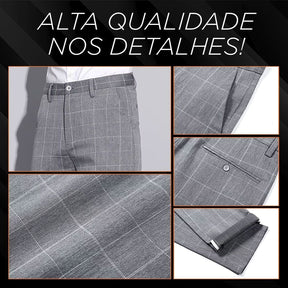 Calça Alfaiataria Masculino Paris Xadrez (Compre 1 Leve 2) TESTE 003 Loja Facilitez 