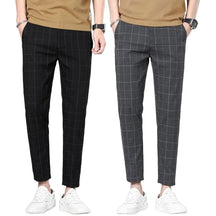 Calça Alfaiataria Masculino Paris Xadrez (Compre 1 Leve 2) TESTE 003 Loja Facilitez Preto E Cinza Chumbo P 