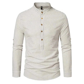 Camisa Masculina Gola Padre 100% Algodão CAMISA06 G2 Sr Alpha 