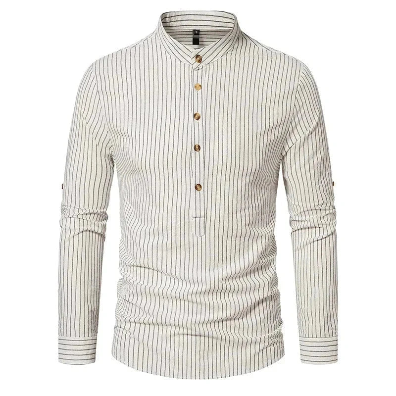 Camisa Masculina Gola Padre 100% Algodão CAMISA06 G2 Sr Alpha 