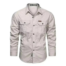 Camisa Masculina Manga Longa Militar Camisa Manga Longa Masculina Militar Sr Alpha Branco P 