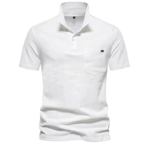 Camisa Masculina Polo 100% Algodão CAMISA08 G2 Sr Alpha Branco P - 60-70kg 