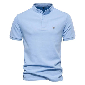 Camisa Masculina Polo Gola Padre G25 - CAMISA007 Sr Alpha Azul P - 60-70kg 