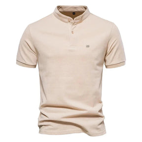 Camisa Masculina Polo Gola Padre G25 - CAMISA007 Sr Alpha Bege P - 60-70kg 