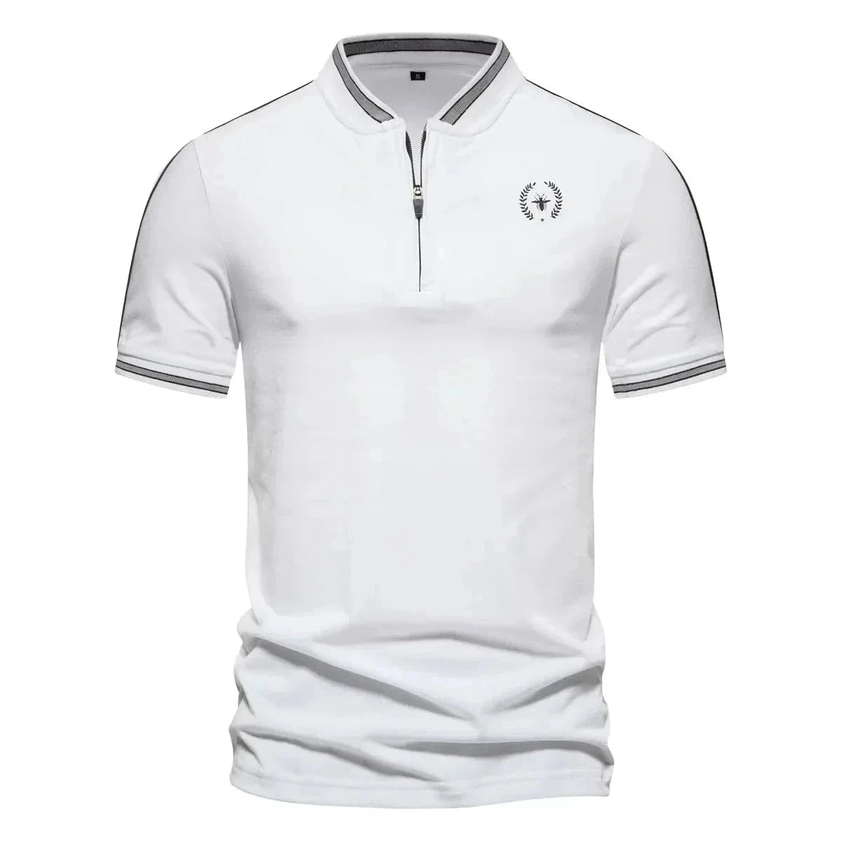 Camisa Polo Masculina com Zipper G10 BlusaPolo 03 Sr Aflha Branco P 