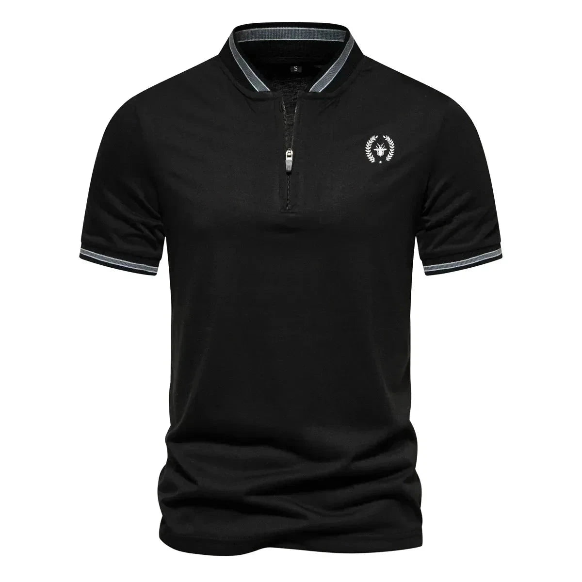 Camisa Polo Masculina com Zipper G10 BlusaPolo 03 Sr Aflha Preto P 