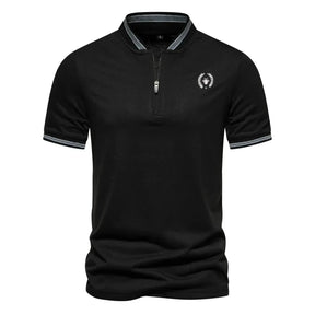 Camisa Polo Masculina com Zipper G10 BlusaPolo 03 Sr Aflha Preto P 