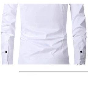 Camisa Social Masculina Elástica Slim Fit G3- Camisa social 02 Sr Aflha 