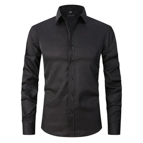Camisa Social Masculina Elástica Slim Fit G3- Camisa social 02 Sr Aflha 