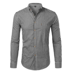 Camisa Social Masculina Manga Longa CAMISA002 G2 Sr Alpha Preto 38 