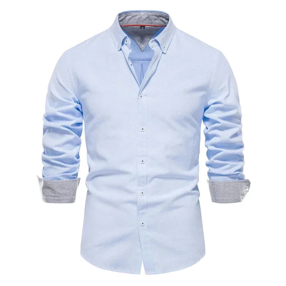 Camisas Masculina Manga Longa Oxford CAMISA005 G2 Sr Alpha 
