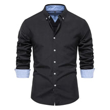 Camisas Masculina Manga Longa Oxford CAMISA005 G2 Sr Alpha Preto 40 