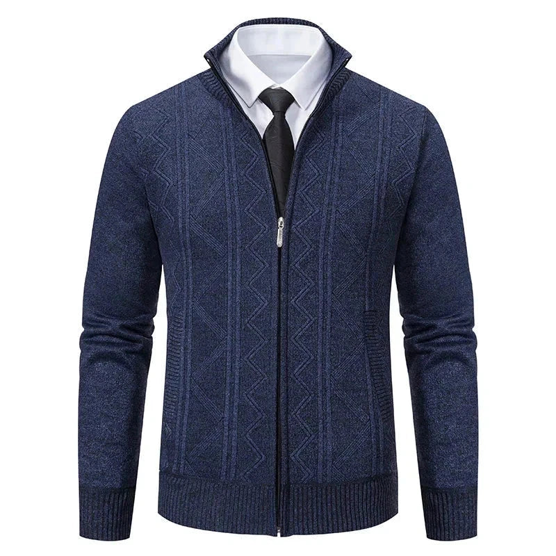 Cardigan Masculino Social G3 - Cardigam 001 Sr Aflha Azul marinho P 