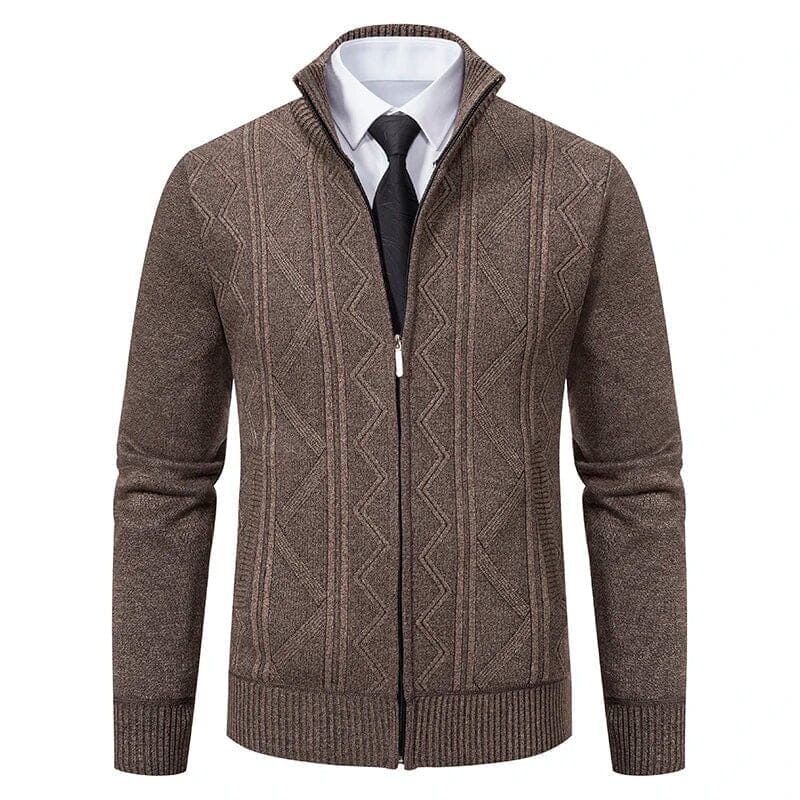 Cardigan Masculino Social G3 - Cardigam 001 Sr Aflha Cáqui P 
