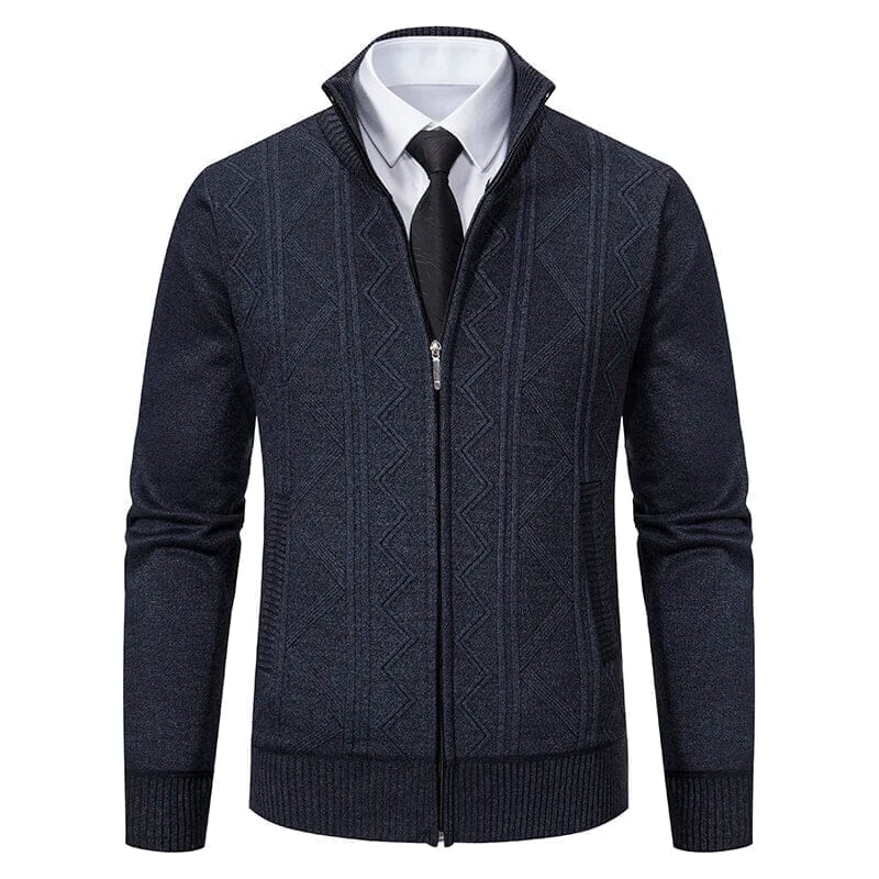 Cardigan Masculino Social G3 - Cardigam 001 Sr Aflha Cinza escuro P 