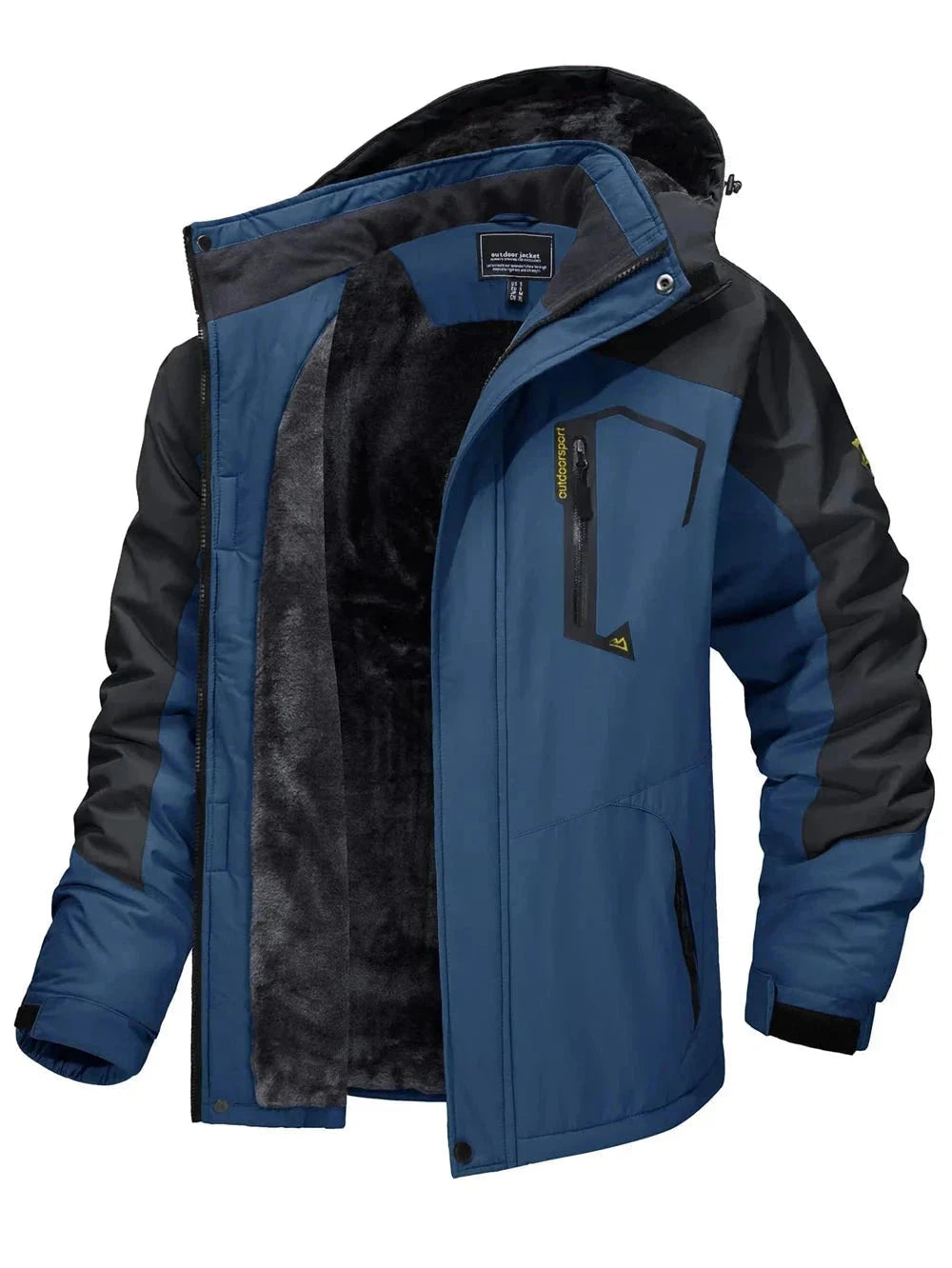 Casaco com Capuz Masculino Frio G10 Jaqueta001 Sr Aflha Azul Marinho P 