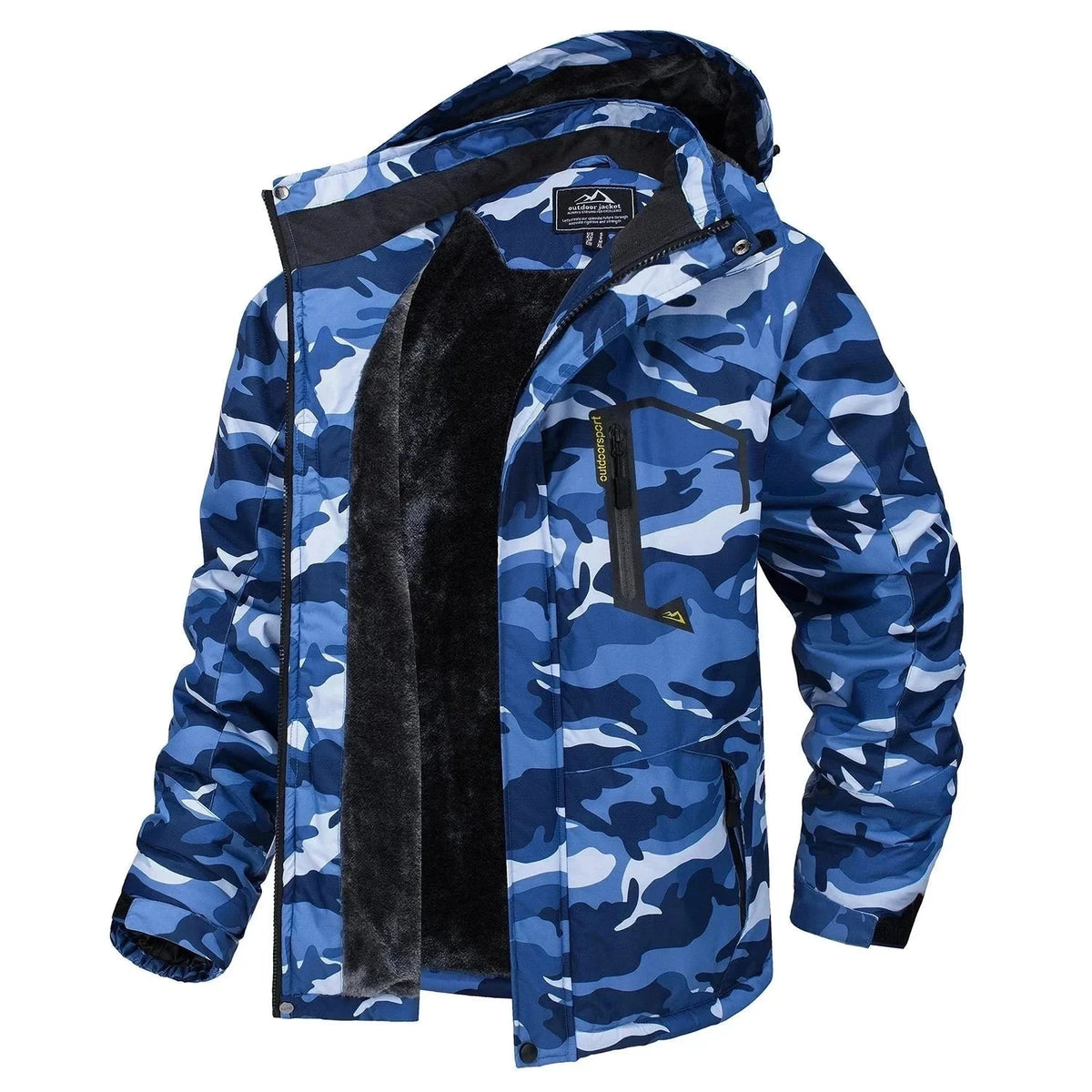Casaco com Capuz Masculino Frio G10 Jaqueta001 Sr Aflha Camuflada P 