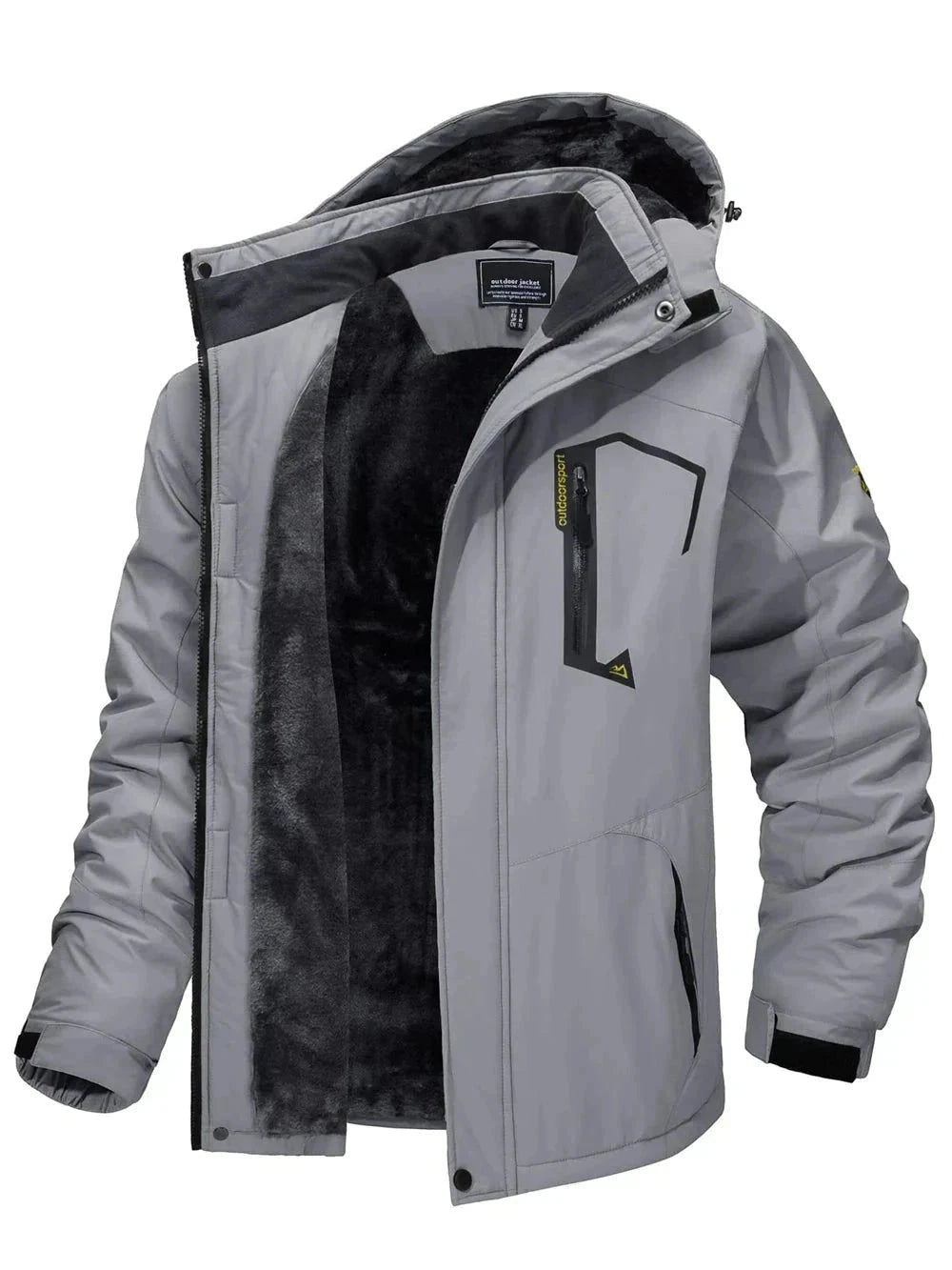 Casaco com Capuz Masculino Frio G10 Jaqueta001 Sr Aflha Cinza P 