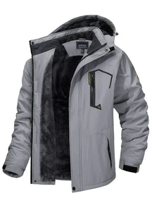 Casaco com Capuz Masculino Frio G10 Jaqueta001 Sr Aflha Cinza P 