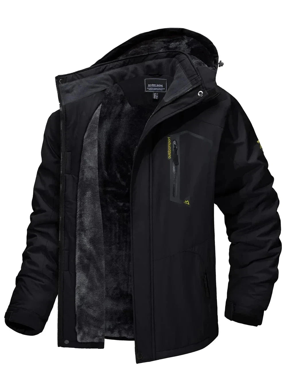 Casaco com Capuz Masculino Frio G10 Jaqueta001 Sr Aflha Preto P 