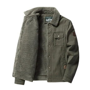 Casaco Masculino Forrado G2 - Casaco 003 Sr Aflha Verde Militar P 45-50 kg 