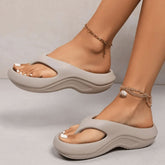 Chinelo Anatômico Feminino SANDÁLIA 001 Loja Facilitez Bege 34 