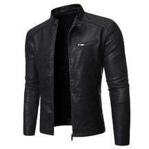 Jaqueta Masculina de Couro Madrid ROUPACOURO001 G2 Sr Alpha Preto PP 