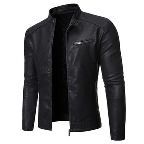 Jaqueta Masculina de Couro Madrid ROUPACOURO001 G2 Sr Alpha Preto PP 