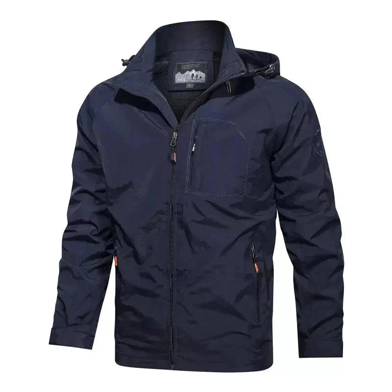 Jaqueta Masculina Impermeável Tática Jaqueta Militar Tática Impermeável Masculina Sr Alpha Azul P 