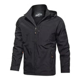 Jaqueta Masculina Impermeável Tática Jaqueta Militar Tática Impermeável Masculina Sr Alpha Preto P 