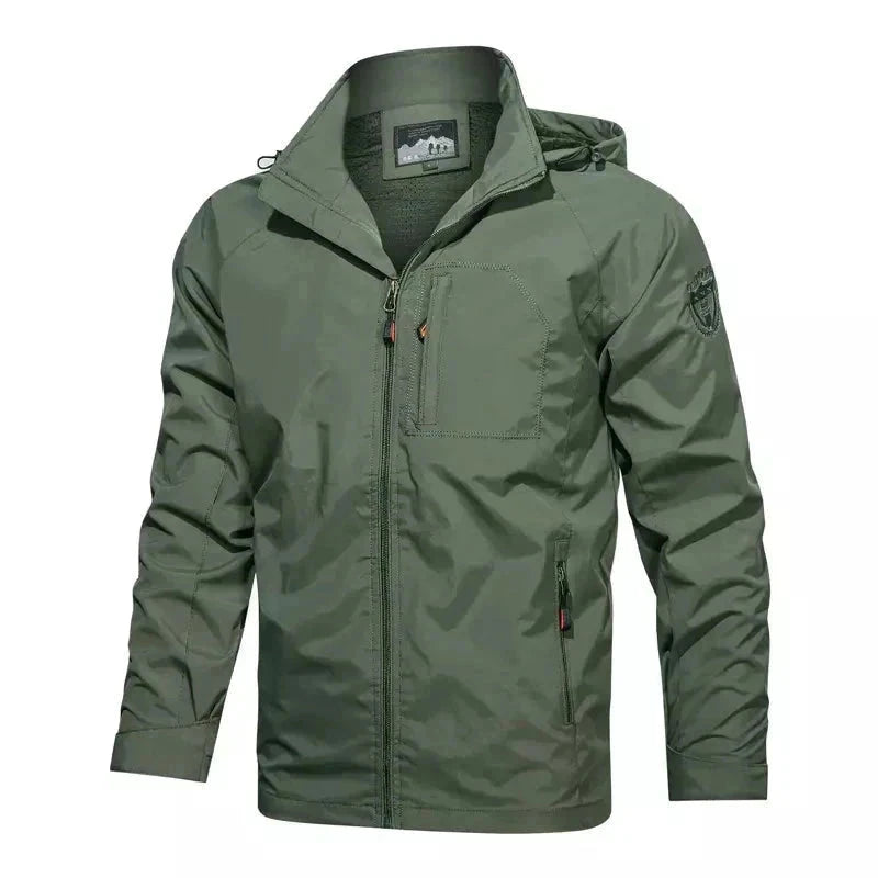 Jaqueta Masculina Impermeável Tática Jaqueta Militar Tática Impermeável Masculina Sr Alpha Verde P 