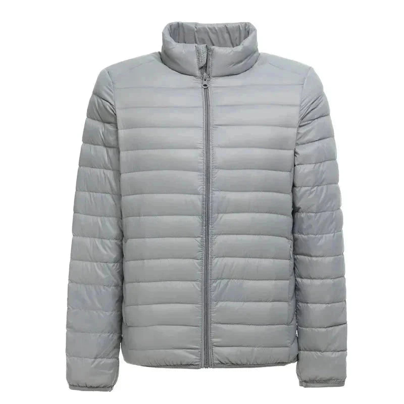 Jaqueta Puffer Masculina Impermeável G1 - Jaqueta 07 Sr Alpha Cinza P 