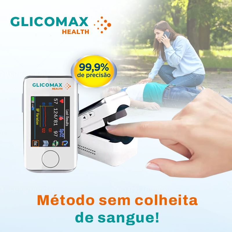 Medidor a Laser Não Invasivo GlicoMax [PRECISÃO DE 99,9%] Loja Facilitez 1 unidade 