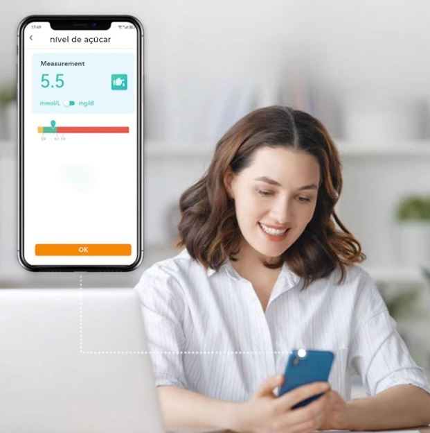 Medidor a Laser Não Invasivo GlicoMax [PRECISÃO DE 99,9%] Loja Facilitez 