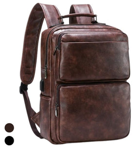 Mochila de Couro com Carregador Integrado G2 MOCHILA 01 Sr Alpha 