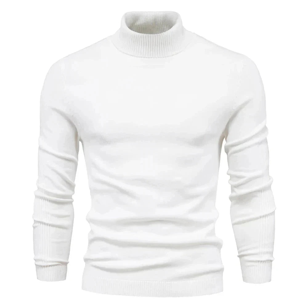 Suéter Masculino Gola Alta Alpha G11 - Sueter 009 Sr Aflha Branco P 50-55 kg 